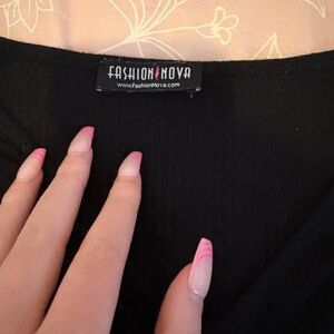 Fashion Nova Elegant Black Top